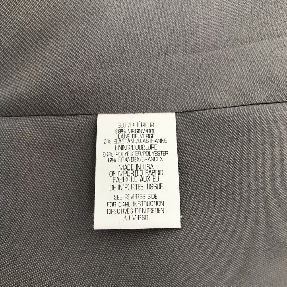 Theory Grey Single Button Dancey Wool Blazer - image 8